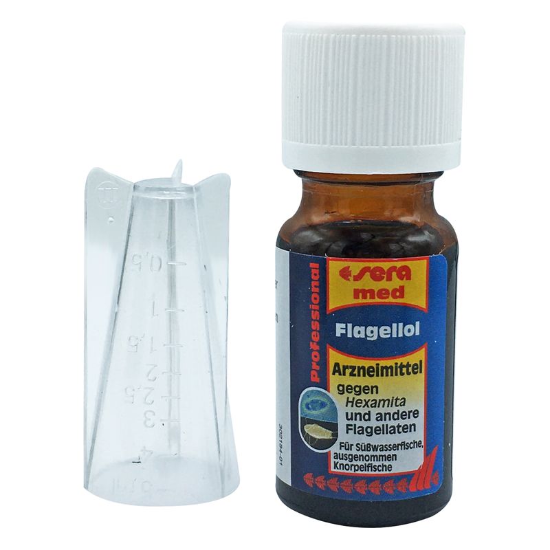 محلول ضد انگل آکواریوم سرا مدل flagellol حجم 10 میلی لیتر