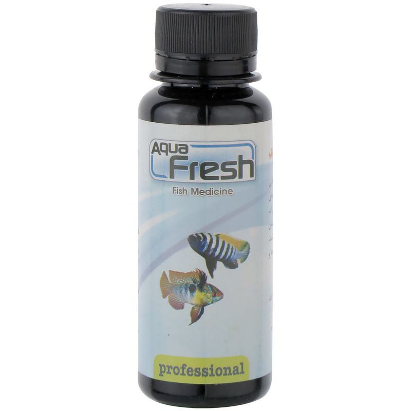 محلول ضد عفونی کننده آب آکواریوم مدل aqua fresh حجم 100 میلی لیتر