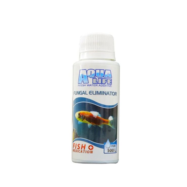 محلول ضد قارچ آب آکواریوم آکوالایف مدل fungal100 حجم 100 میلی لیتر به همراه یک عدد دلفین تزئینی