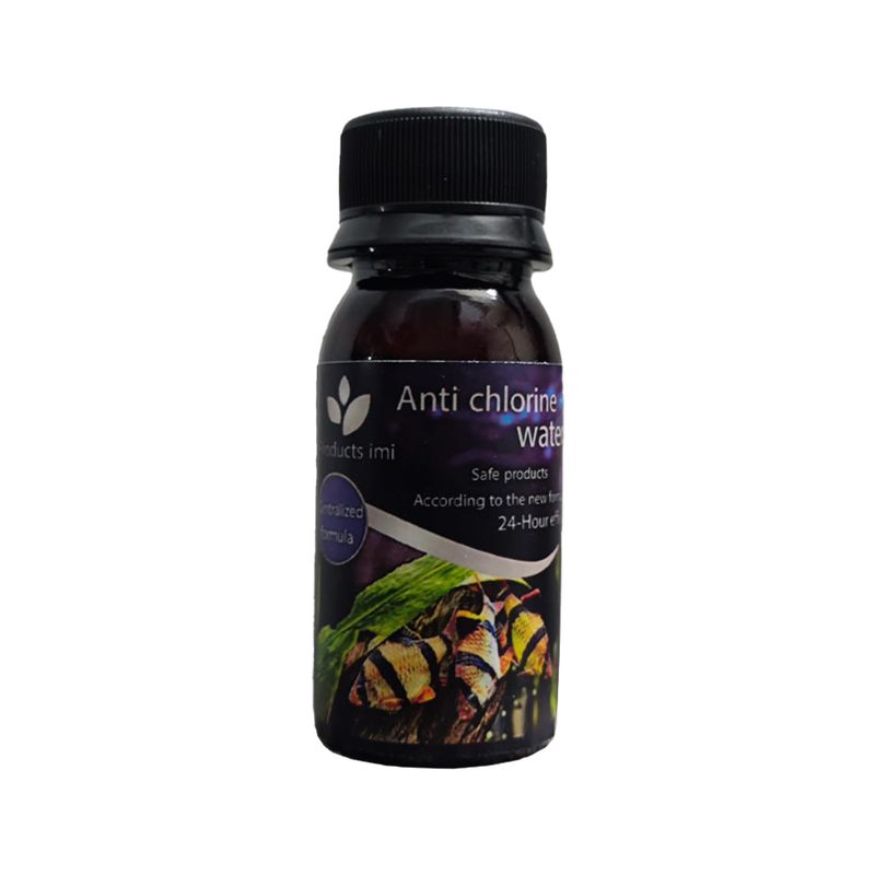 محلول ضد کلر آکواریوم مدل products imi حجم 60 میلی لیتر