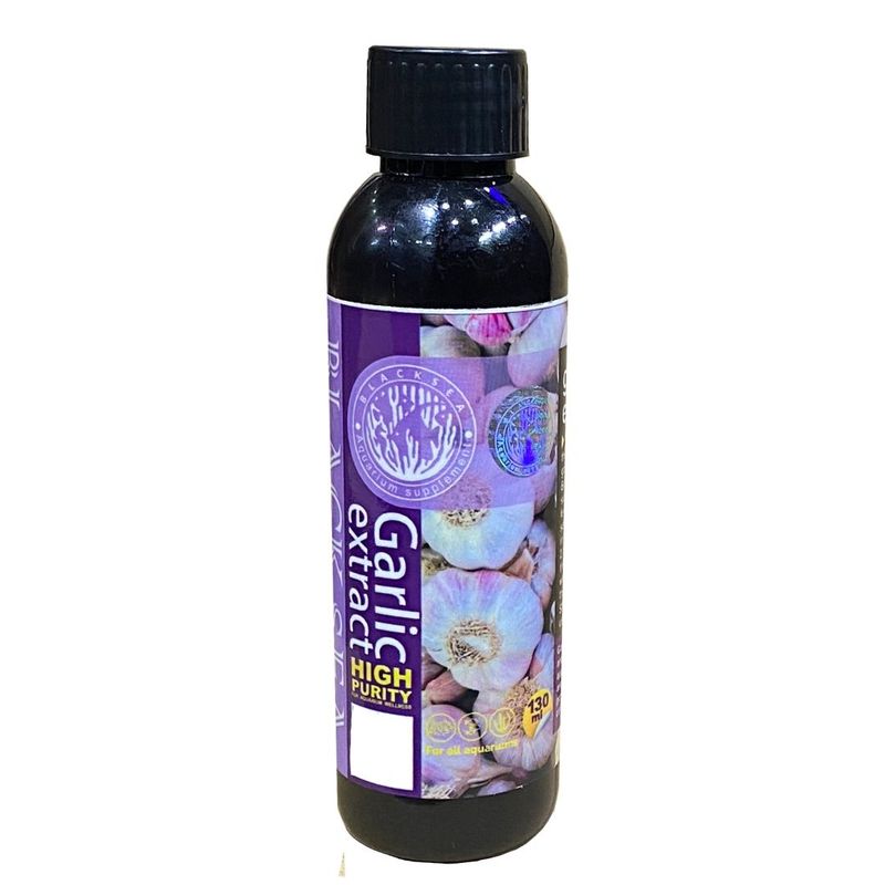 محلول عصاره سیر آکواریوم مدل garlic extract حجم 130 میلی لیتر