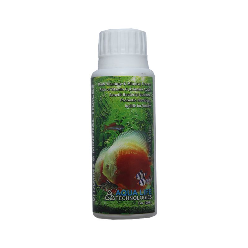 محلول مولتی ویتامین آبزیان آکوالایف مدل aqua life حجم 100 میلی لیتر