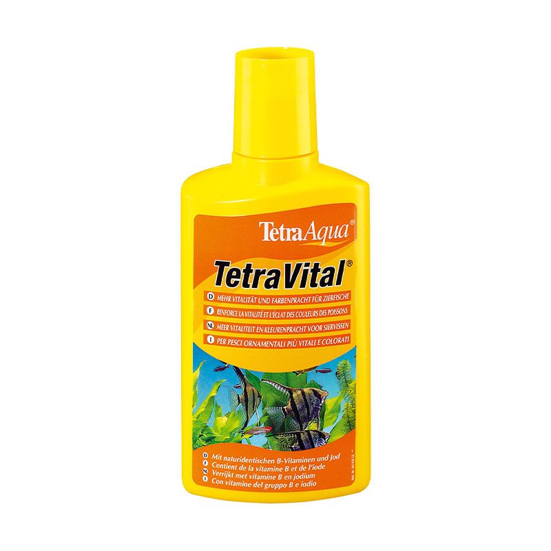محلول مولتی ویتامین آبزیان تترا مدل vital حجم 250 میلی لیتر