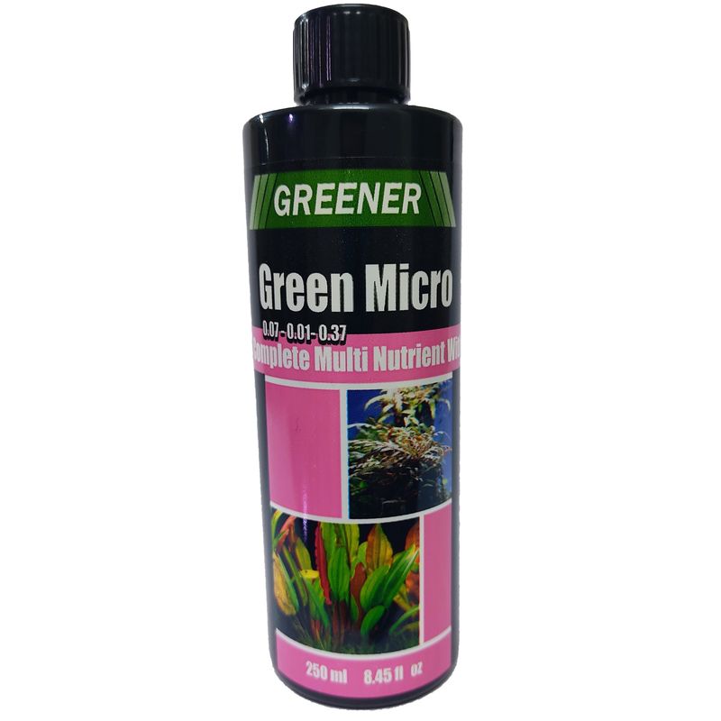 محلول گیاهی آکواریوم گرینر مدل green micro حجم 250 میلی لیتر