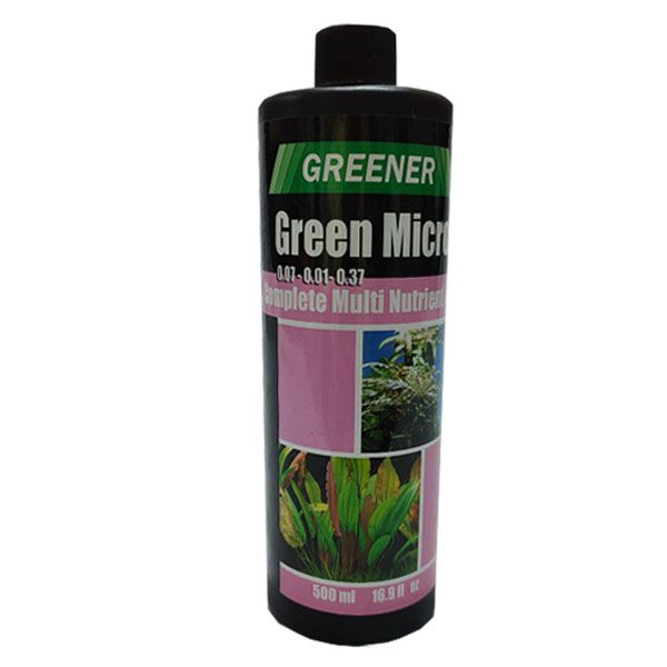 محلول گیاهی آکواریوم گرینر مدل green micro حجم 500 میلی لیتر