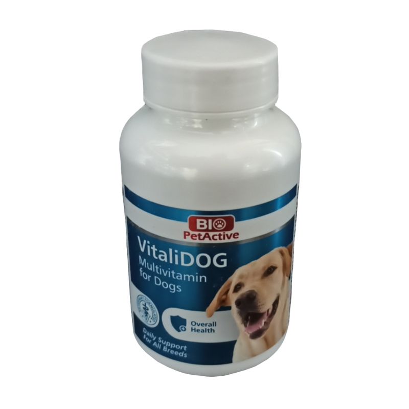 مولتی ویتامین سگ بایوپت اکتیو مدل vitalidog_150 بسته 150 عددی