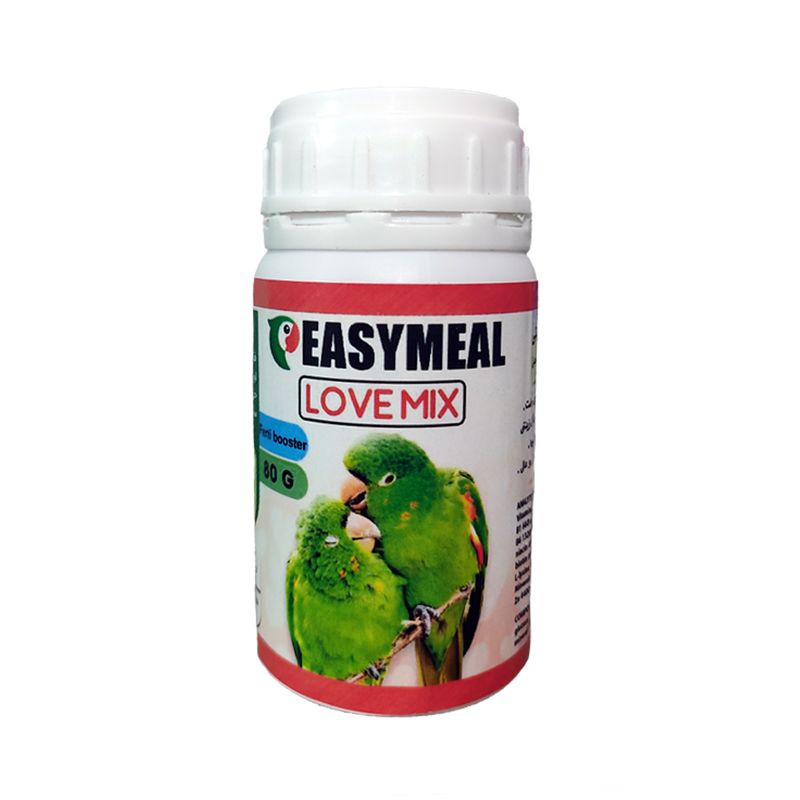 مکمل تقویت باروری پرندگان زینتی ایزیمیل مدل lovemix80 وزن 80 گرم