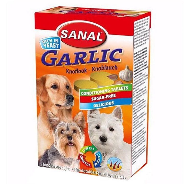 مکمل سگ سانال مدل garlic وزن 100 گرم