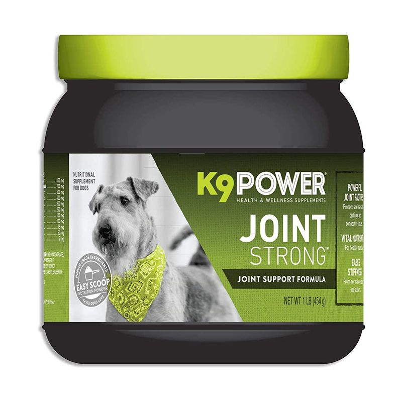 مکمل سگ کی ناین پاور مدل k9 power joint strong وزن 454 گرم