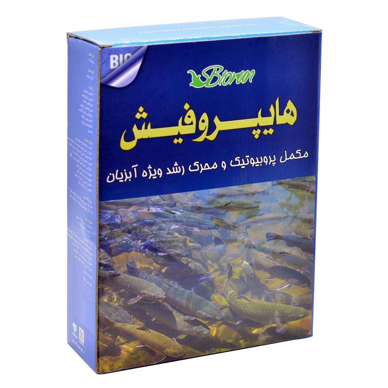 مکمل غذای آبزیان پرورشی بایوران مدل هایپروفیش وزن 1 کیلوگرم