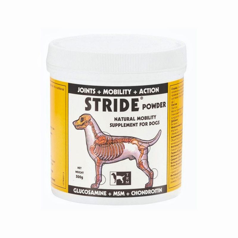 مکمل غذای سگ تی آر ام مدل stride وزن 500 گرم