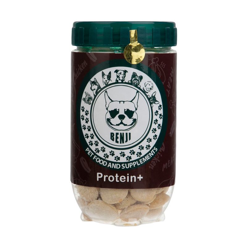 مکمل غذایی سگ بنجی مدل protein plus وزن 230 گرم