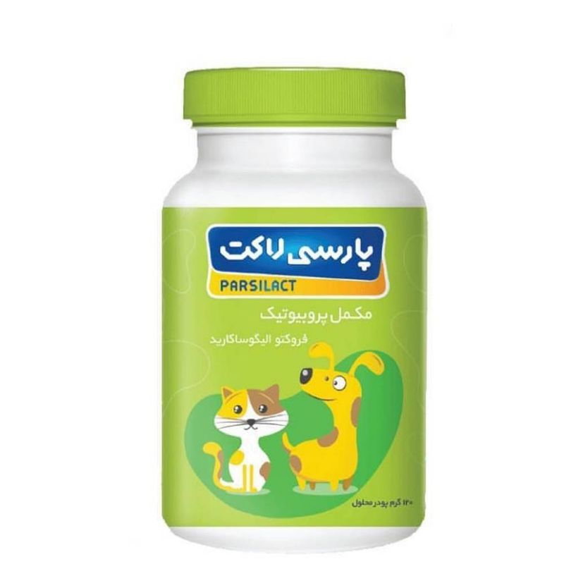 مکمل غذایی سگ و گربه پارسی لاکت مدل فروکتو الیگوساکارید وزن ۱۲۰ گرم