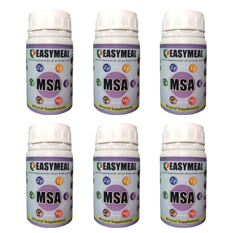 مکمل معدنی پرندگان زینتی ایزیمیل مدل msa180 وزن 180 گرم بسته 6 عددی