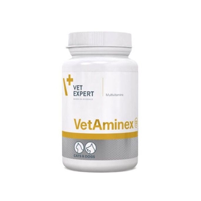 مکمل مولتی ویتامین سگ و گربه وت اکسپرت مدل vetaminex مجموعه 60 عددی