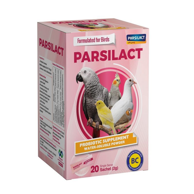 مکمل پرندگان خانگی پارسی لاکت مدل bird bc بسته 20 عددی