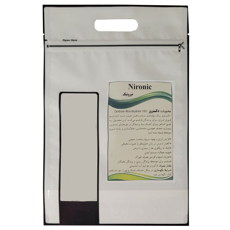 مکمل پودری پرندگان نیرونیک مدل dextrose وزن یک کیلوگرم