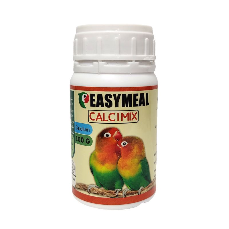 مکمل کلسیم پرندگان زینتی ایزیمیل مدل calcimix100 وزن 100 گرم