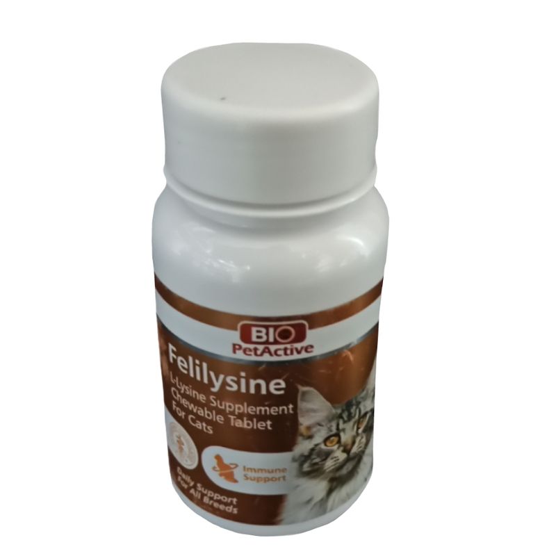 مکمل گربه بایوپت اکتیو مدل felilysine_90 بسته 90 عددی