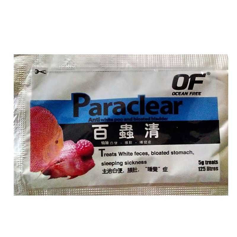 پودر ضد انگل آبزیان اوشن فری مدل paraclear md225 وزن 5 گرم