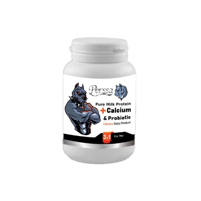 پودر مکمل کلسیم سگ پرسا مدل probiotic وزن 200 گرم