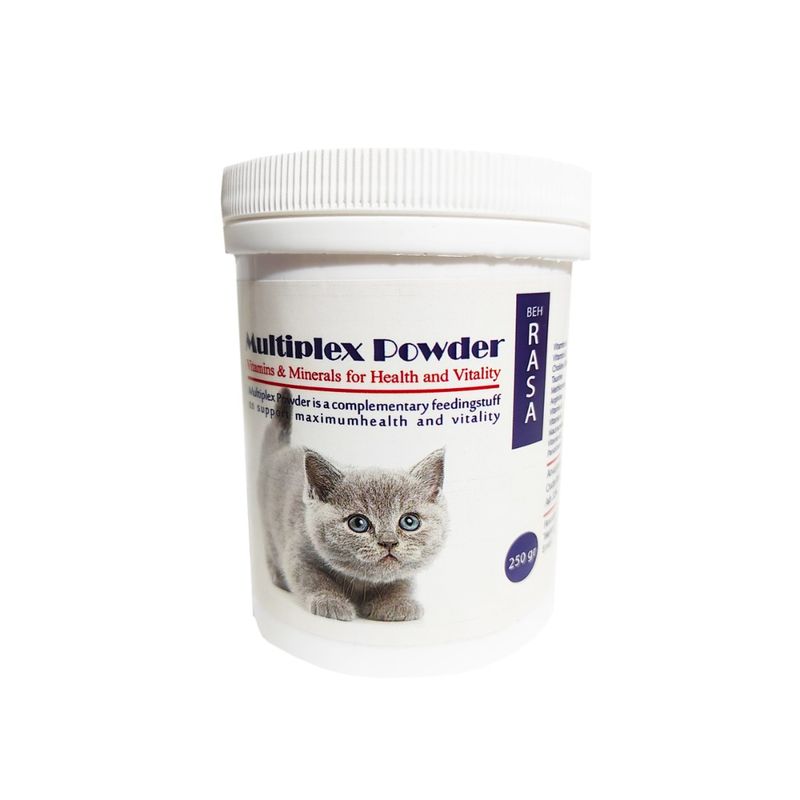 پودر مکمل گربه راسل مدل multiplex powder وزن 250 گرم