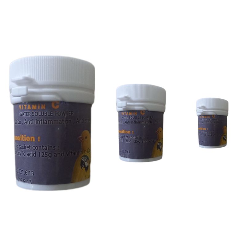 پودره ویتامین سی پلاس پرندگان مدل c plus03 وزن 54 گرم مجموعه 3 عددی