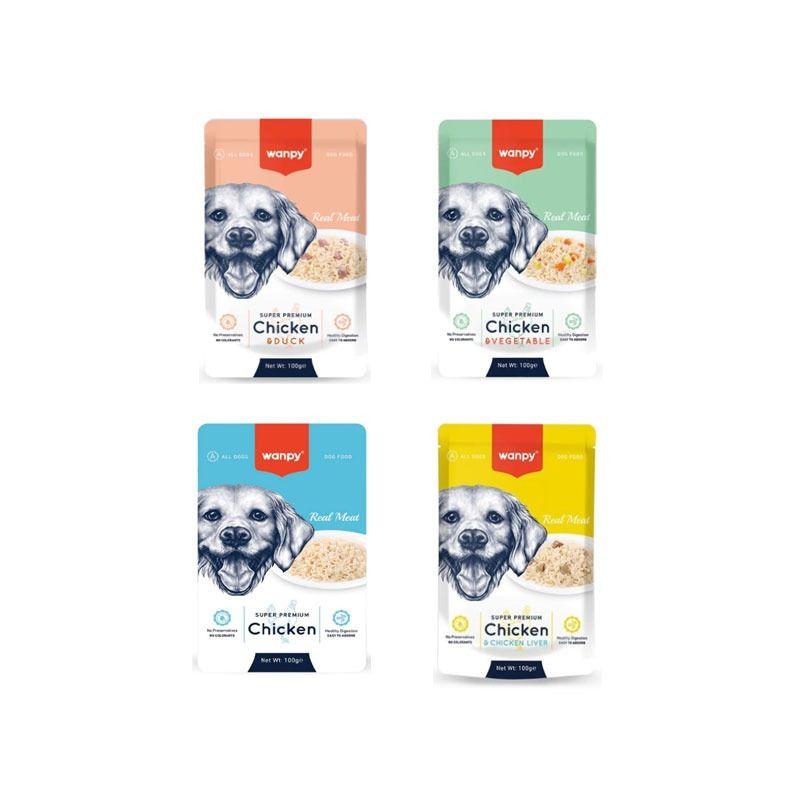 پوچ سگ ونپی مدل pack طعم میکس بسته 4 عددی