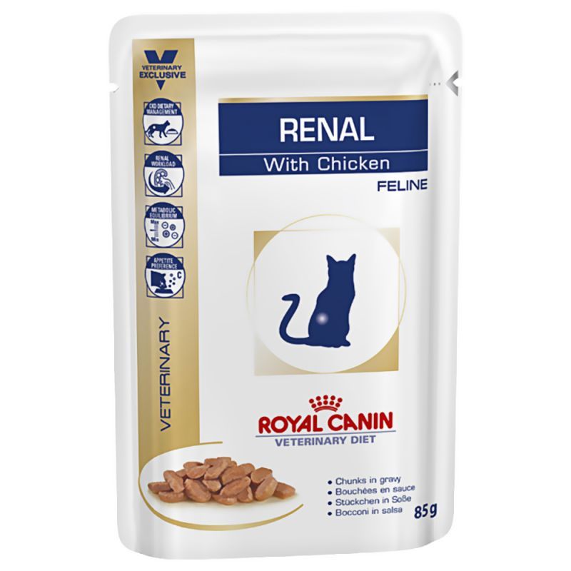 پوچ گربه رویال کنین مدل renal وزن 85 گرم