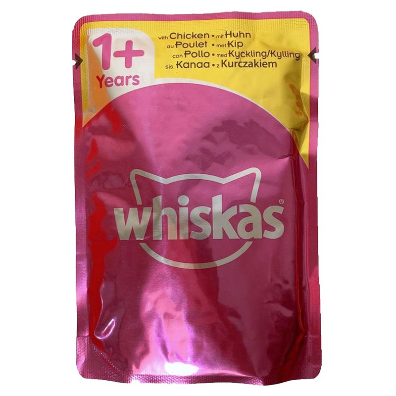 پوچ گربه ویسکاس مدل chicken وزن 100 گرم