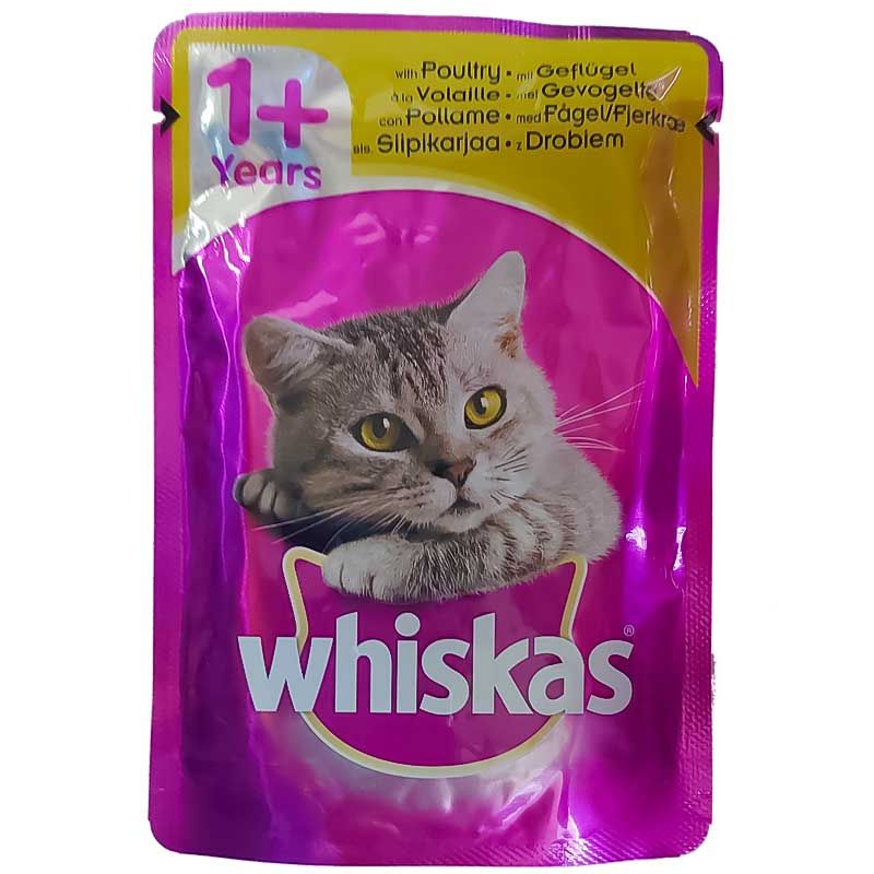 پوچ گربه ویسکاس مدل poultry mit geflugel وزن 100 گرم
