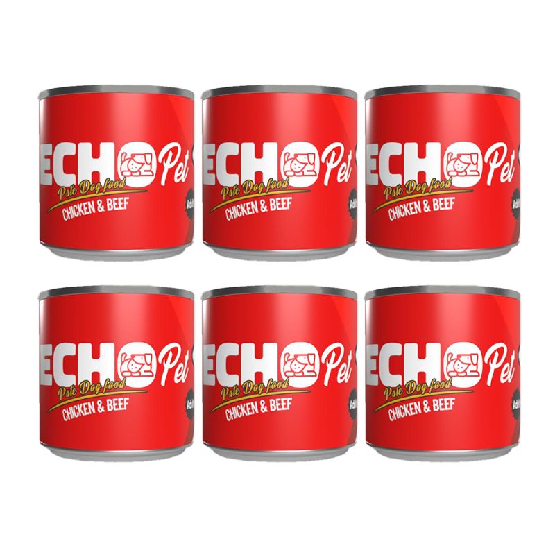 کنسرو سگ اکوپت مدل chickenbeef وزن 800 گرم بسته 6 عددی