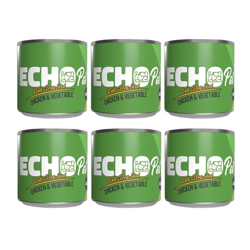 کنسرو سگ اکوپت مدل chickenveg وزن 800 گرم بسته 6 عددی