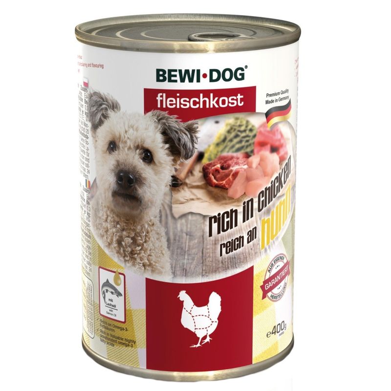کنسرو سگ بوی داگ مدل chicken وزن 0.8 کیلوگرم