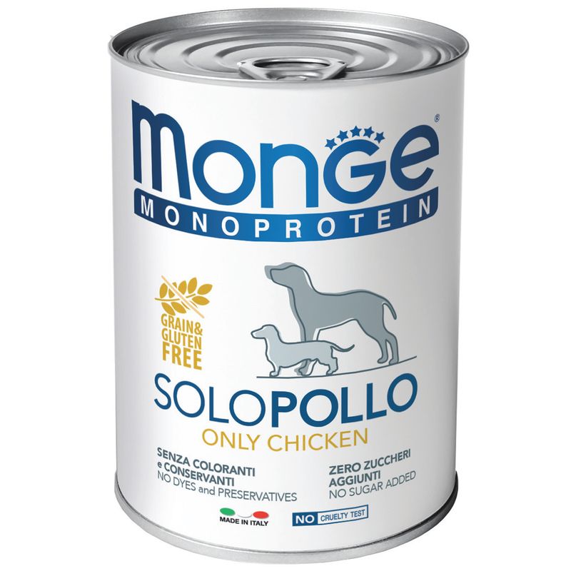 کنسرو سگ مونژ مدل solo chicken 14212 با طعم مرغ وزن 400 گرم1007805