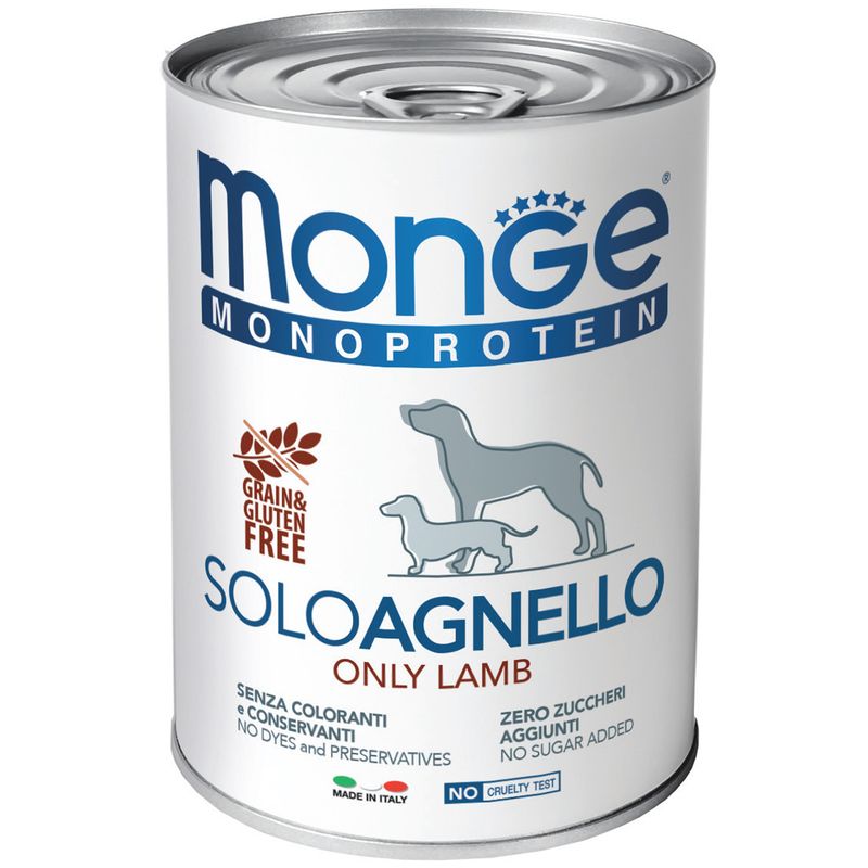 کنسرو سگ مونژ مدل solo lamb 14236 با طعم بره وزن 400 گرم1007807