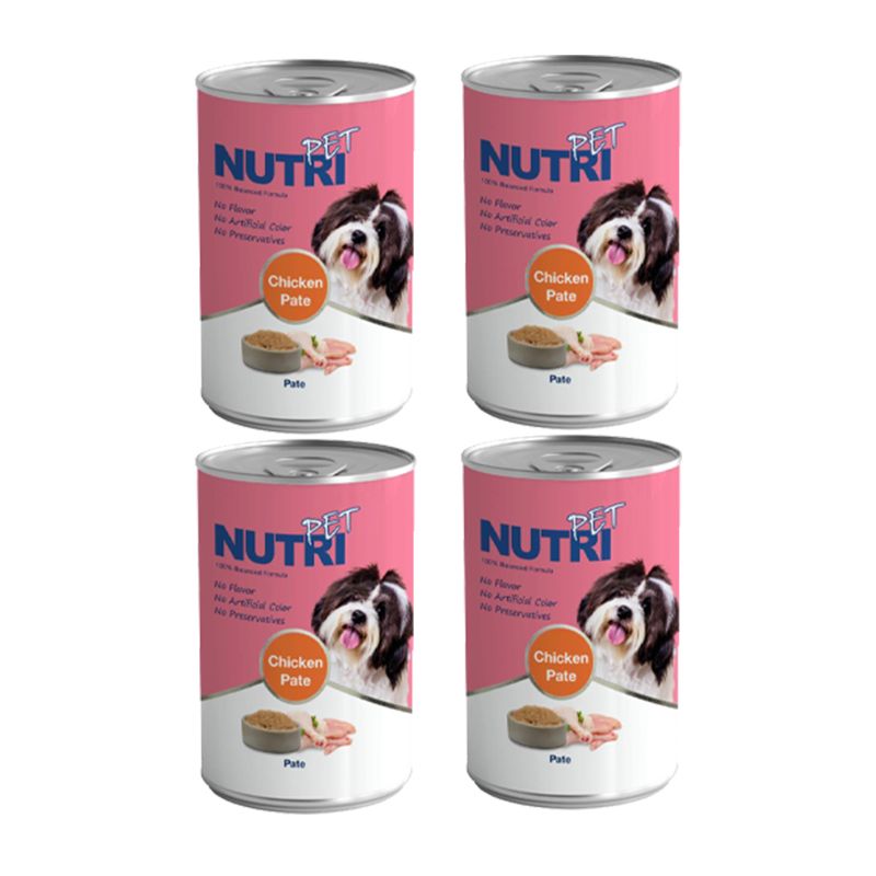 کنسرو سگ نوتری پت مدل newpate وزن 425 گرم بسته 4 عددی