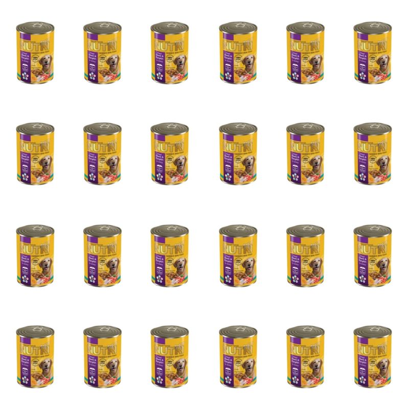 کنسرو غذا سگ نوتری پت مدل مرغ و کدو حلوایی وزن 425 گرم بسته 24 عددی