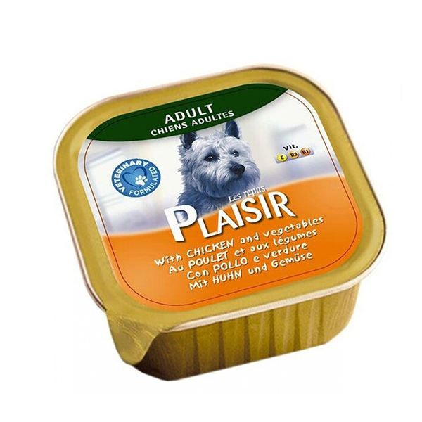 کنسرو غذا سگ پلایزر مدل chicken کد 1003 وزن 150 گرم بسته ده عددی