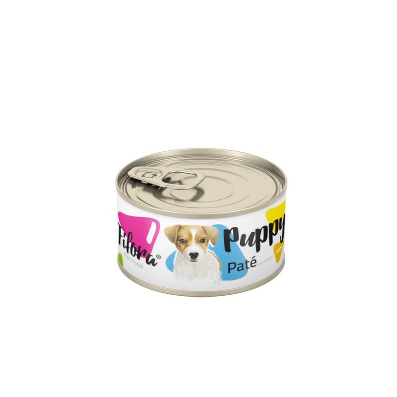 کنسرو غذای توله سگ فیفورا سوپر پریمیوم مدل puppy pate طعم ترکیبی وزن 200 گرم