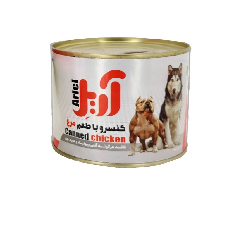 کنسرو غذای سگ آریل مدل پته طعم مرغ وزن 400 گرم