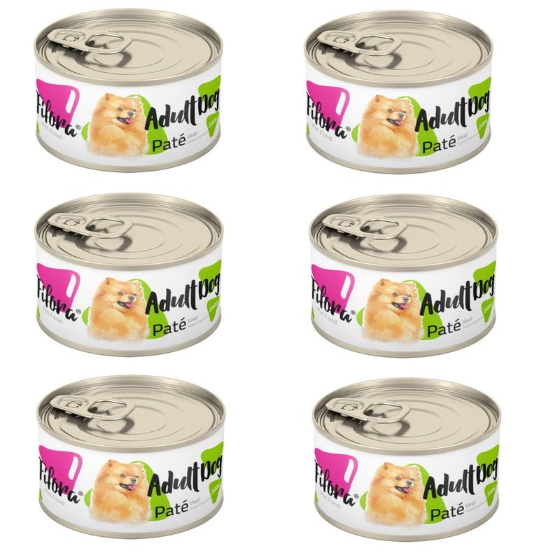 کنسرو غذای سگ فیفورا مدل breed veal pate طعم گوساله وزن 200 گرم بسته 6 ععدی