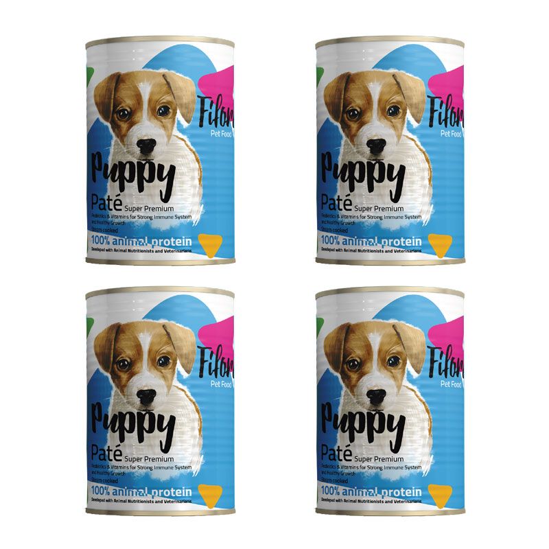 کنسرو غذای سگ فیفورا مدل puppy وزن 400 گرم بسته 4 عددی