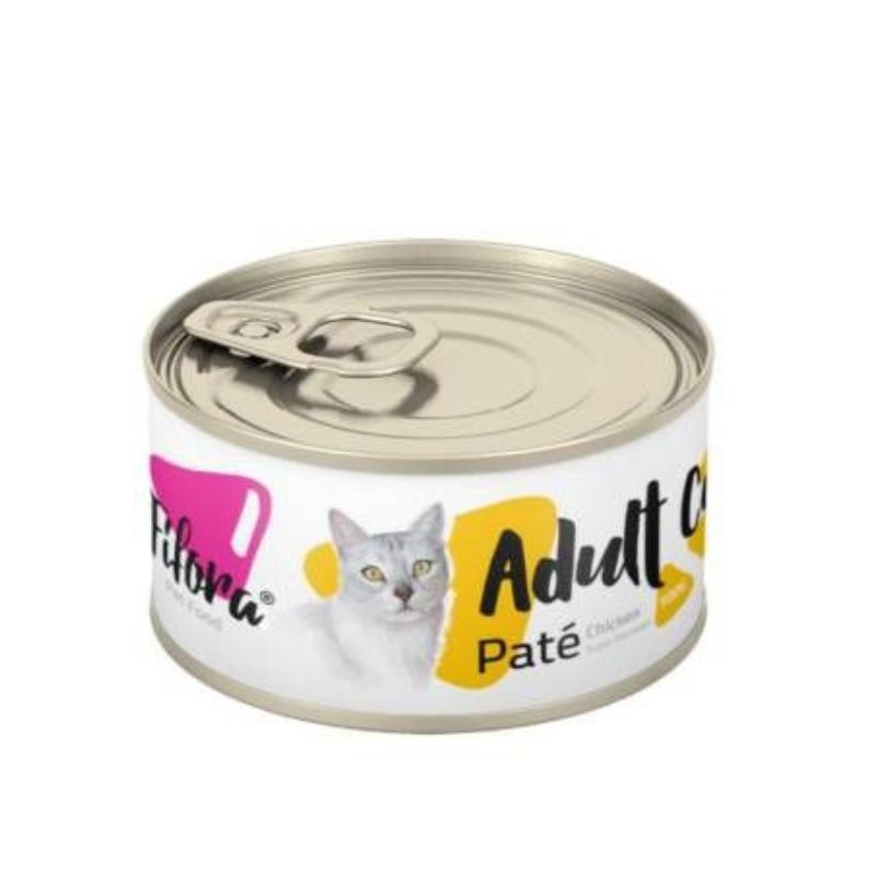 کنسرو غذای گربه بالغ فیفورا مدل adult cat chicken pate طعم مرغ وزن 120 گرم