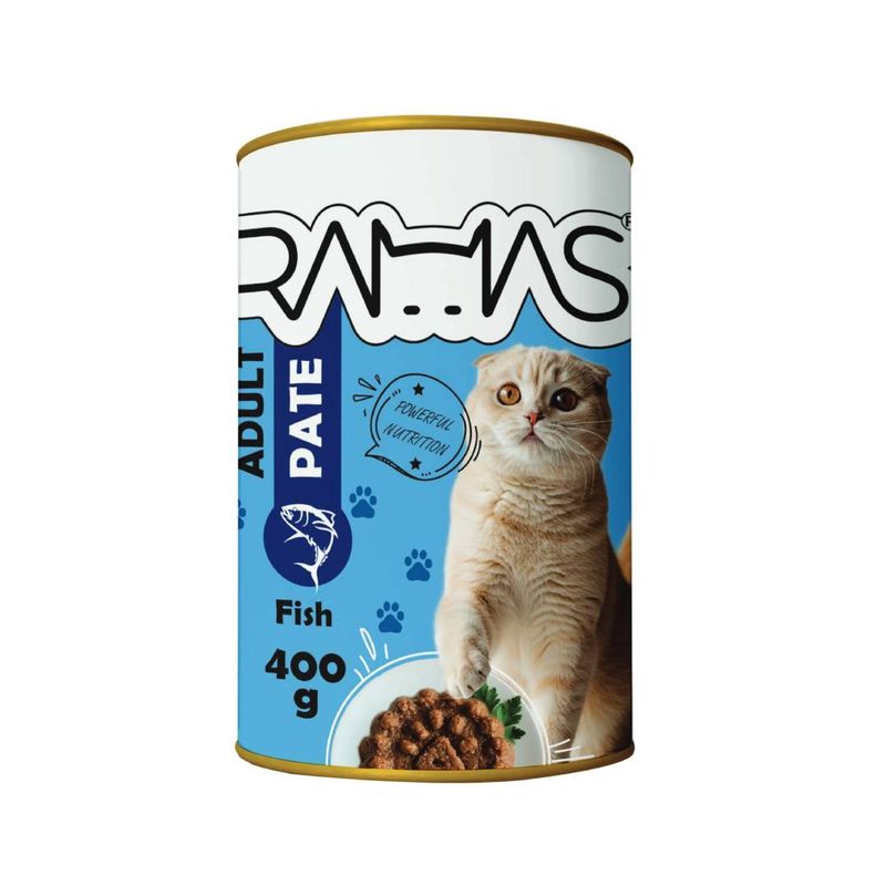 کنسرو غذای گربه راماس مدل tuna وزن 400 گرم