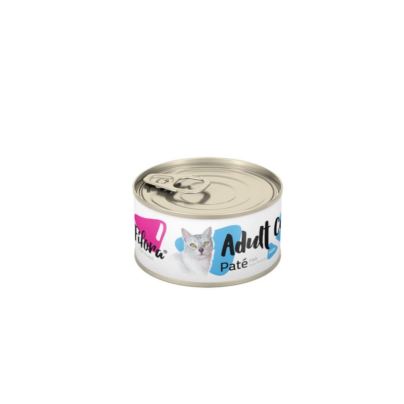 کنسرو غذای گربه فیفورا مدل adult cat fish pate وزن 100 گرم