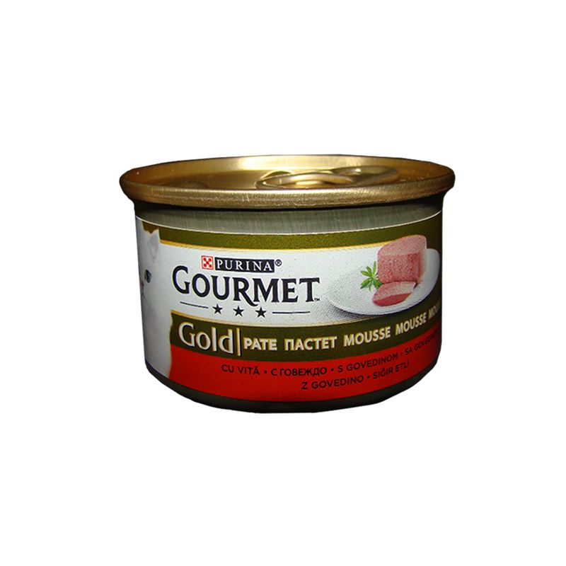 کنسرو غذای گربه پورینا مدل gourmet وزن 85 گرم