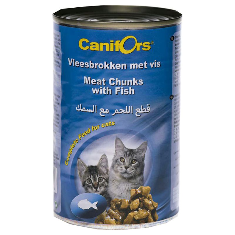 کنسرو غذای گربه کنیفورس مدل fish وزن 410 گرم