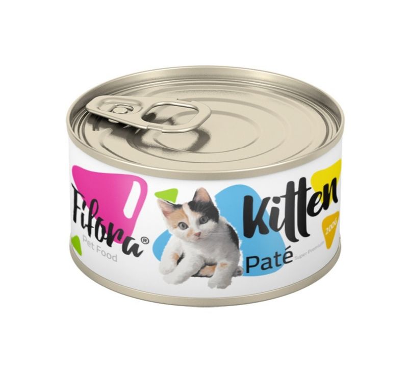 کنسرو غذایی بچه گربه فیفورا مدل kitten pate وزن 200 گرم