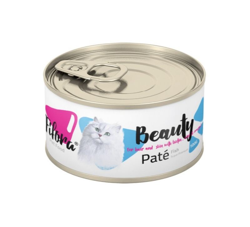 کنسرو غذایی گربه فیفورا مدل fish pate وزن 100 گرم